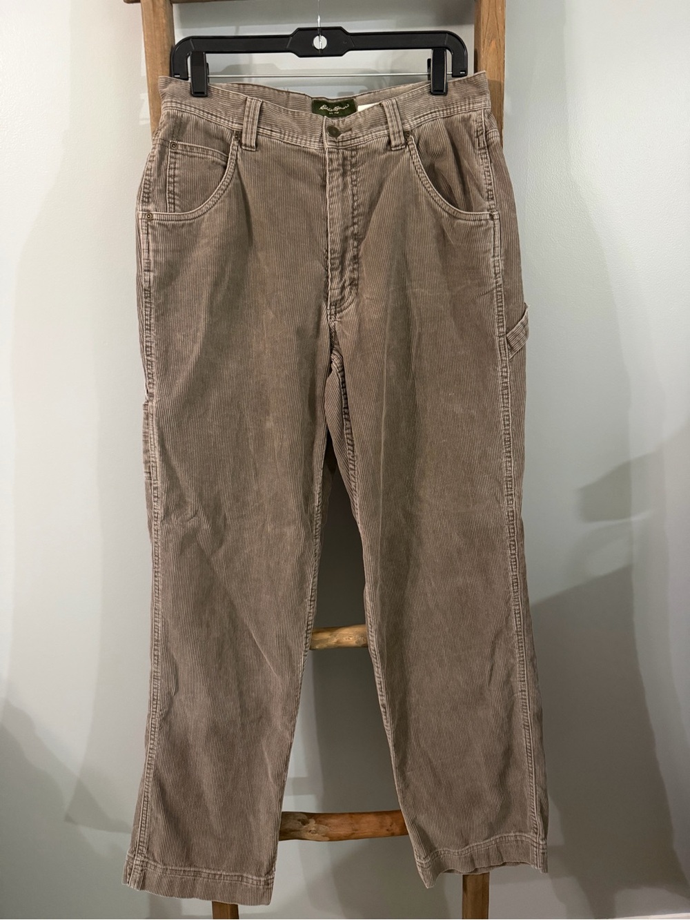 Eddie Bauer Taupe Brown Corduroy Utility Pants